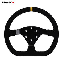Load image into Gallery viewer, 320mm Flat Steering Wheel Sim Racing Drift Pc Game Steering Wheel Control Suede Frame
