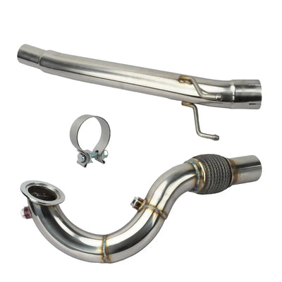 2.5inch Car Exhaust Systems Downpipe for VW Golf MK7