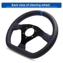 Load image into Gallery viewer, 12Inch 300mm Steering Wheel Flat Leather Car Drift Pc Game Sport Wheels Control Universal PCD-6x70mm
