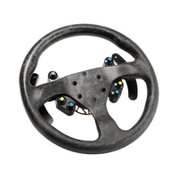 Runsco 330mm Round Dry Carbon Fiber Steering Wheel, Ultra-light 385g