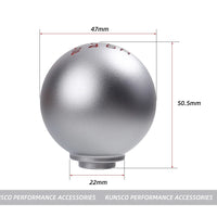 Gear Shift Knob 5/6 Speed Matte Ball Shape for Honda Civic FD2 FN2 EP3 TYPE R DC2 DC5 Fit City Shifter Knob M10x1.5