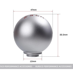 Gear Shift Knob 5/6 Speed Matte Ball Shape for Honda Civic FD2 FN2 EP3 TYPE R DC2 DC5 Fit City Shifter Knob M10x1.5