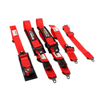 Race Seat Belt Harness Adjustable Harness Safe Shoulder Strap 2Inch 5 Points with Shoulder Pads -Runsco