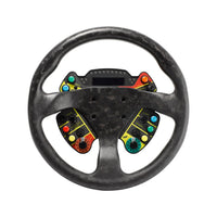 Runsco 330mm Round Dry Carbon Fiber Steering Wheel, Ultra-light 385g