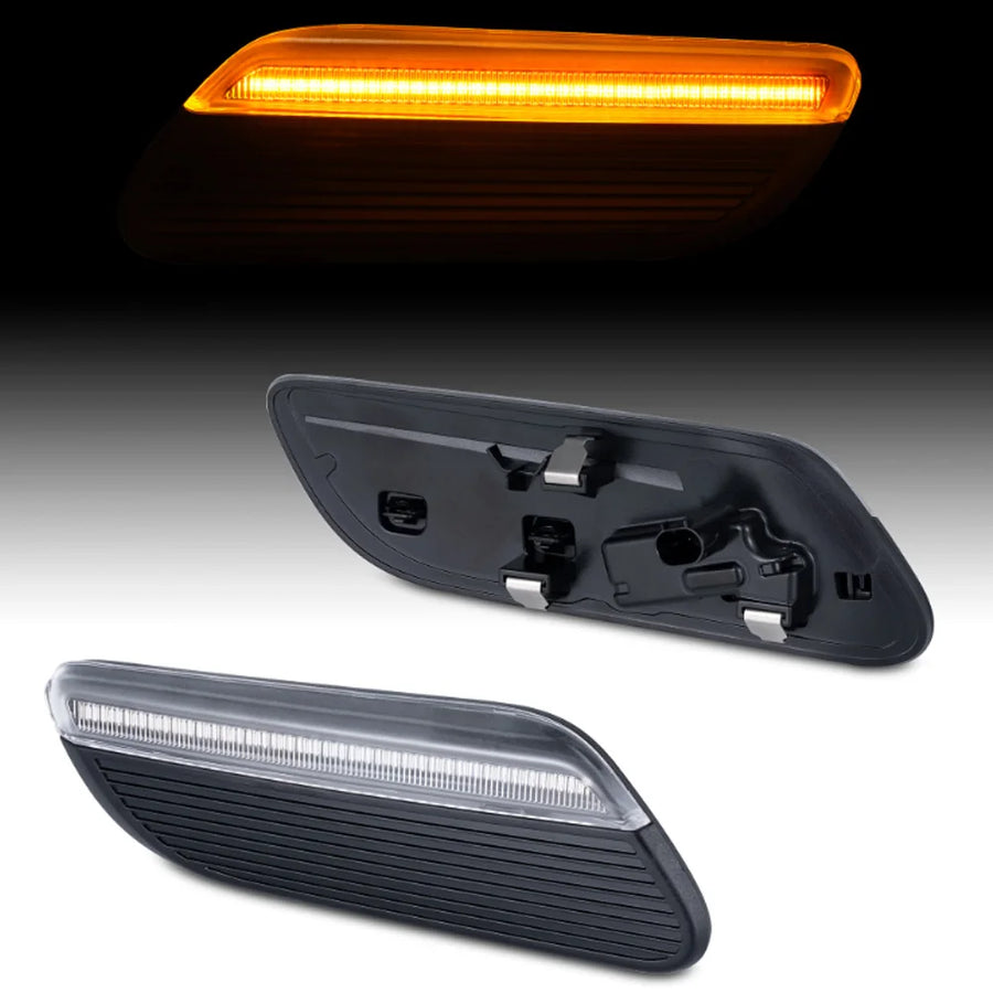 For Mini Cooper F55 F56 F57 Car Styling Dynamic Fender Led Side Marker Blinkers Turn Signal Scuttle Decoration 2014-2022