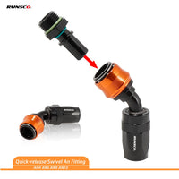 Runsco -8AN Quick-release Hose End Fittings Swivel Adapter Connector