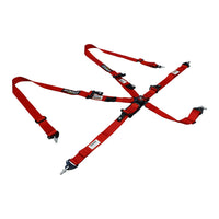 2Inch Seat Belt Harness Adjustable Harness Safe Shoulder Strap 5 Points Snap-In Cam Lock Quick Release -Runsco