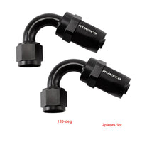 AN6 AN8 AN10 Hose End Fitting Swivel Adapter Aluminum Black