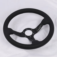 Car Steering Wheel Real Leather JDM Steering Wheel Pc Game Sim Racing Drift Steering Wheel