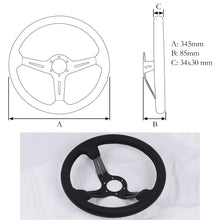 將圖片載入圖庫檢視器 Car Steering Wheel Real Leather JDM Steering Wheel Pc Game Sim Racing Drift Steering Wheel
