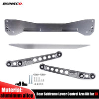 Rear Subframe Brace Tie Bar Lower Control Arm Complete kit For Honda Civic EK 96-00