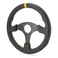 330mm Sport Steering Wheel Racing Simulator Controller Rims Flat Drift 13inch Suede Steering Wheel Runsco