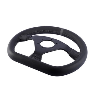 300mm Steering Wheel Flat Leather Car Drift Pc Sim Gaming Sport Control Rims PCD-6x70mm