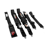 Race Seat Belt Harness Adjustable Harness Safe Shoulder Strap 2Inch 5 Points with Shoulder Pads -Runsco