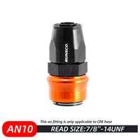 Runsco -10AN Quick-release Hose End Fittings Swivel Adapter Connector 0°/45°/90°/180°